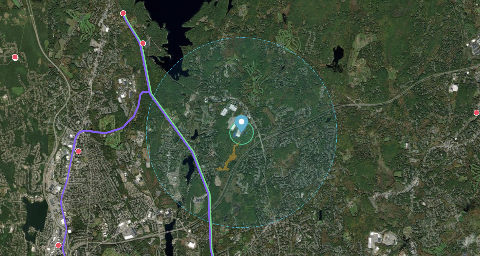 Demo site report map